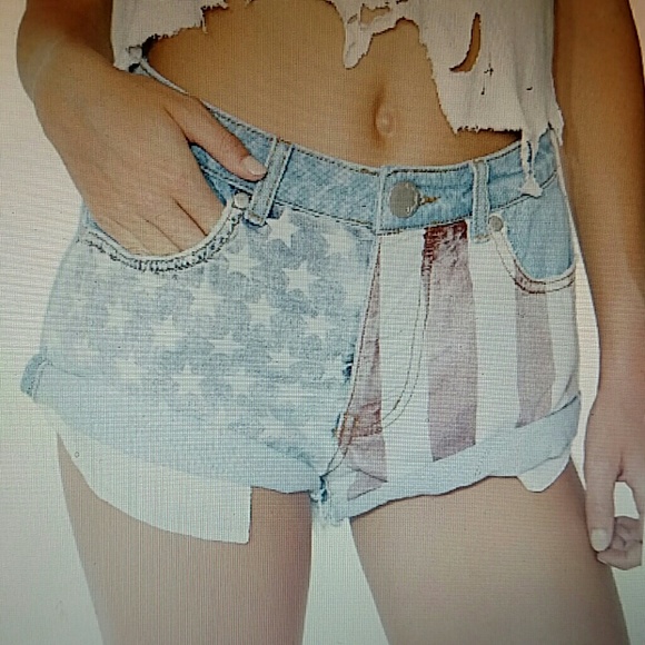 American Flag Booty Shorts - Picture 4 of 9